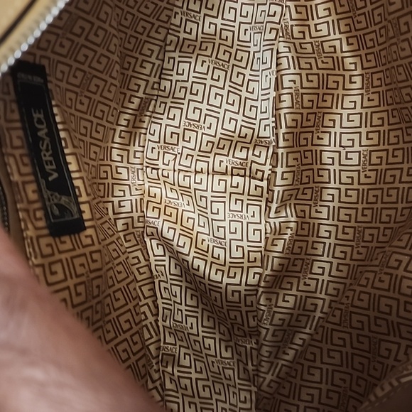 Versace euc suede leather shoulder bag - Picture 8 of 14